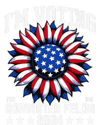 Im Voting For A Felon In 2024 V-Neck T-Shirt