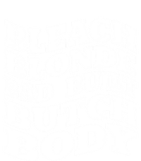 Bleach Blonde Bad Built Butch Body Retro Vintage Funny Gift Women's Racerback Tank