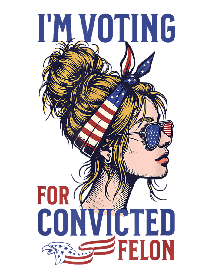 IM Voting For The Convicted Felon Funny Pro Trump 2024 Kids Long Sleeve Shirt