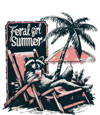 Feral Girl Summer Funny Raccoon T-Shirt