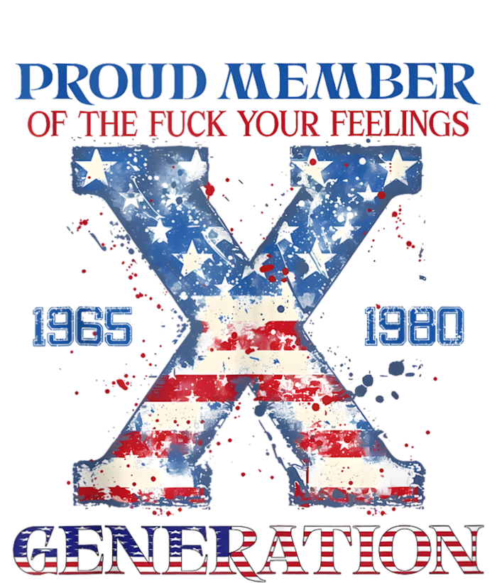 Proud Member Of The Fuck Your Feelings Gen X Usa 4th Of July Valucap Bio-Washed Visor