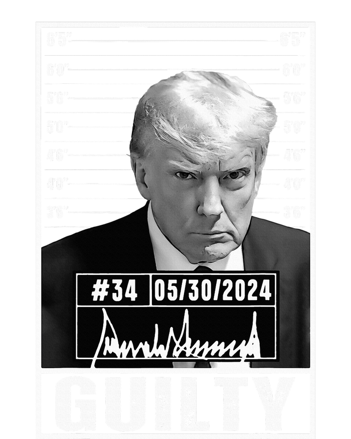 Guilty Conviction Verdict Donald Trump Mug Shot Jail Picture T-Shirt