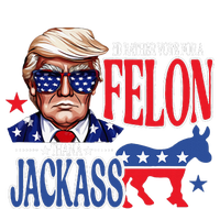 ID Rather Vote For A Felon Then For A Jackass Funny Trump Bumper Sticker