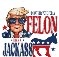 ID Rather Vote For Felon Than A Jackass Womens CVC Long Sleeve Shirt