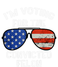 Im Voting For The Convicted Fellon 2024 Us Flag Pro Trump Magnet