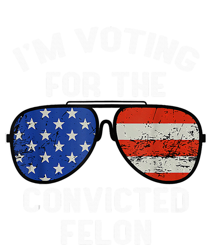 Im Voting For The Convicted Fellon 2024 Us Flag Pro Trump Magnet