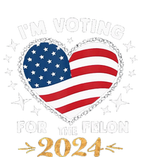 Im Vote For Convicted Felon America Women 2030 Women's Tri-Blend 3/4-Sleeve Raglan Shirt