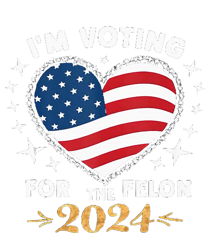 Im Vote For Convicted Felon America Women 2030 Women's Tri-Blend 3/4-Sleeve Raglan Shirt