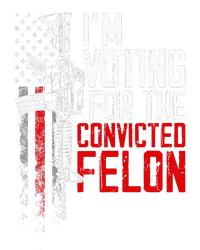 Trump 2024 Convicted Felon IM Voting Convicted Felon 2024 Ladies Long Sleeve Shirt