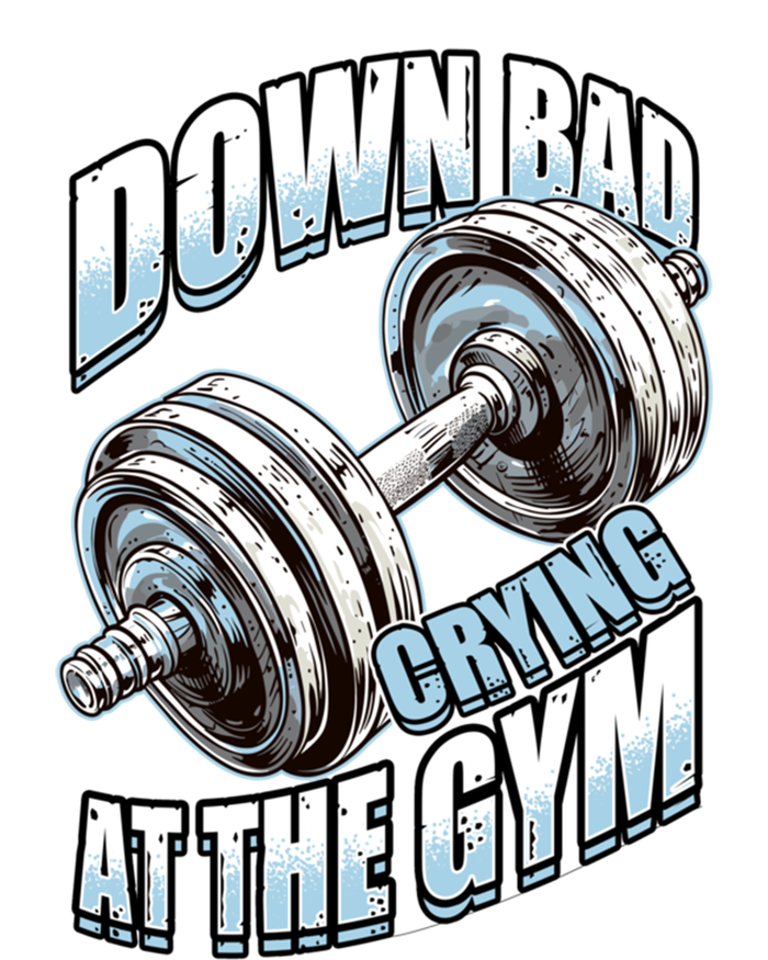 Down Bad Crying At The Gym Bodybuilding Fitness Workout Gift Valucap Bio-Washed Visor