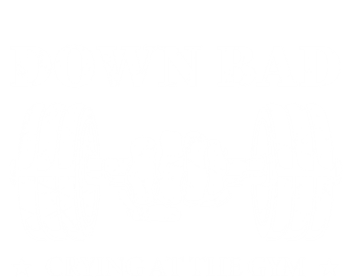 Down Bad Crying At The Gym Gift Crying At The Gym Cute Gift Pom Pom 12in Knit Beanie