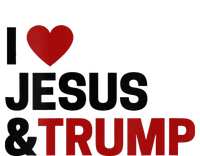 Trump Lover Gift I Love Jesus & Trump Ceramic Bell Ornament