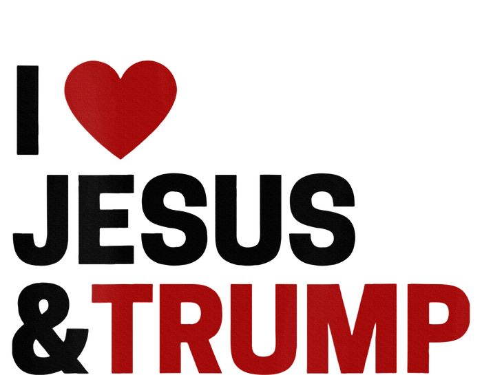 Trump Lover Gift I Love Jesus & Trump Ceramic Bell Ornament