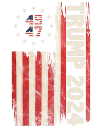 Trump 2024 Election 45 47 Vintage American Flag Yupoong Adult 5-Panel Trucker Hat