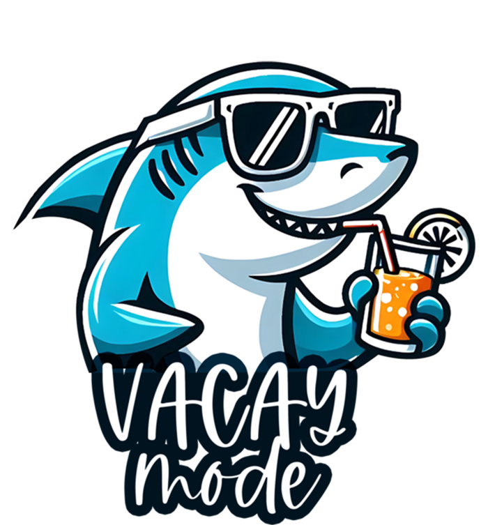 Vacation Summer Funny Shark Sunglasses Family Vacay Mode Cool Gift Women's Flannel Pajama Set