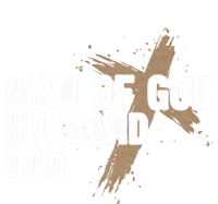 Man Of God Husband Dad Religious Cross FatherS Day Faith T-Shirt