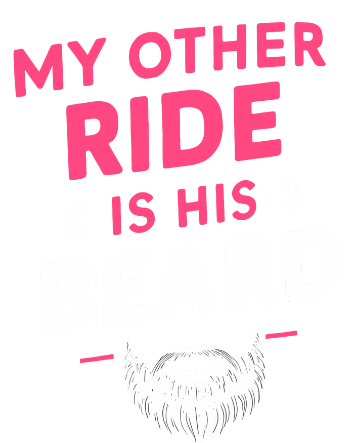 My Other Ride Is His Beard Funny Retro Beard Women's Flannel Pajama Set