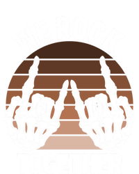 We Rock Together Rocker Skeleton Hand Retro Sunset Funny Gift Magnet