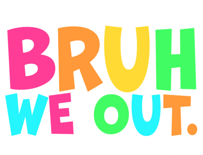 Cute End Of School Year Teacher Summer Bruh We Out Teachers Gift Women's Tri-Blend 3/4-Sleeve Raglan Shirt