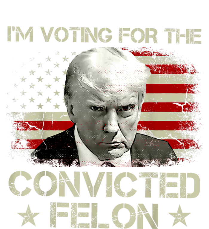 Im Voting Convicted Felon 2024 Trump 2024 Convicted Felon Women's Tri-Blend 3/4-Sleeve Raglan Shirt