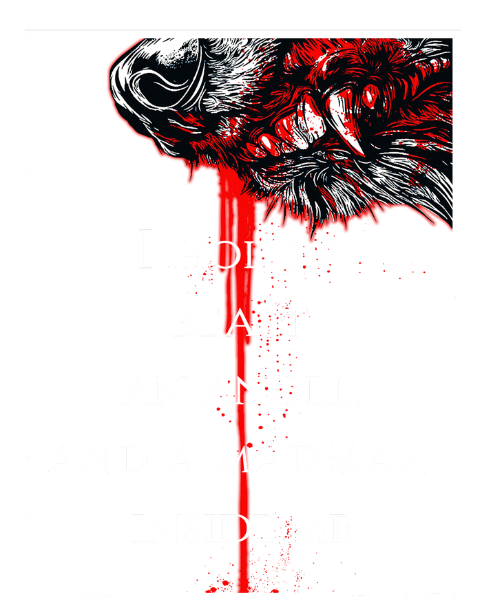 I Hold A Beast An Angel And A Madman Inside Me Bumper Sticker