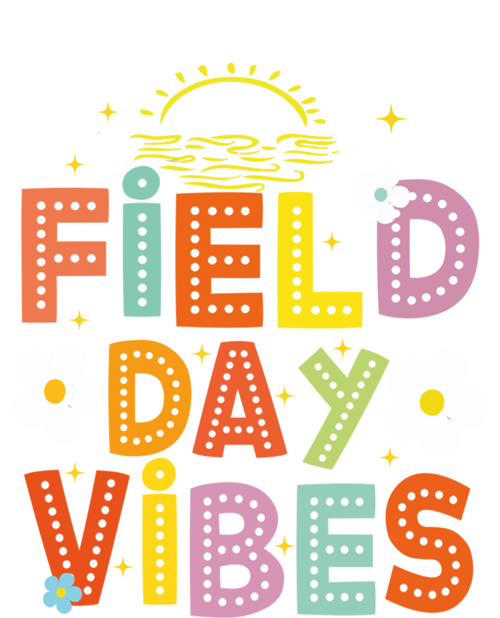 Field Day Vibes Funny For Teacher Happy Field Day 2024 Cute Gift Women's Racerback Tank