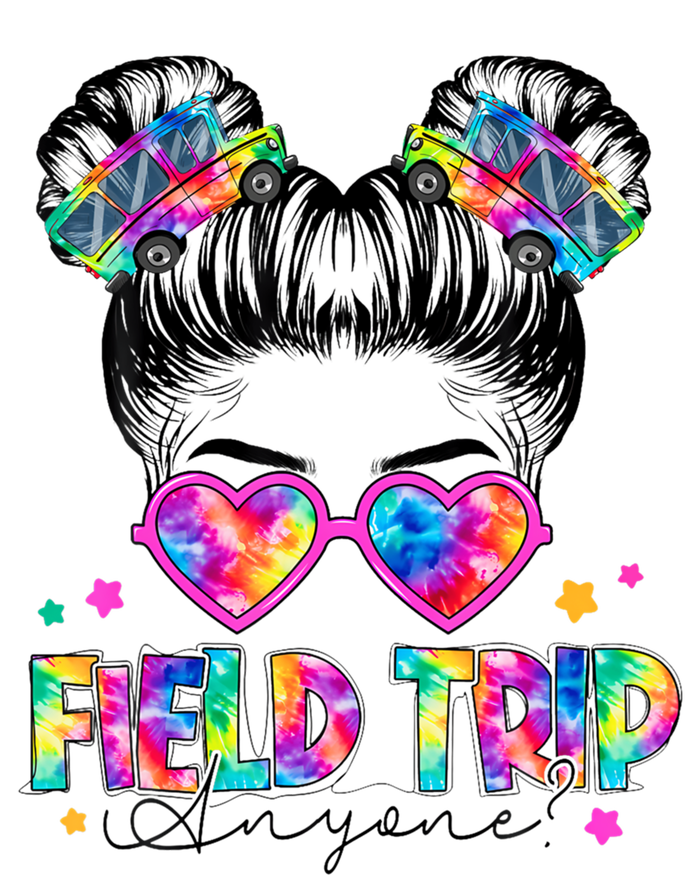 Field Trip Anyone Field Day Student Teacher Messy Bun Gift T-Shirt