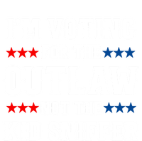 Im Voting For The Outlaw Not The Kiid Sniffer Trump 2024 Women's Tri-Blend 3/4-Sleeve Raglan Shirt