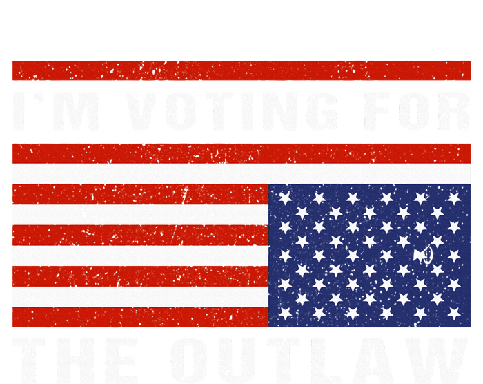 American Flag IM Voting For The Outlaw Trump 2024 Hoodie