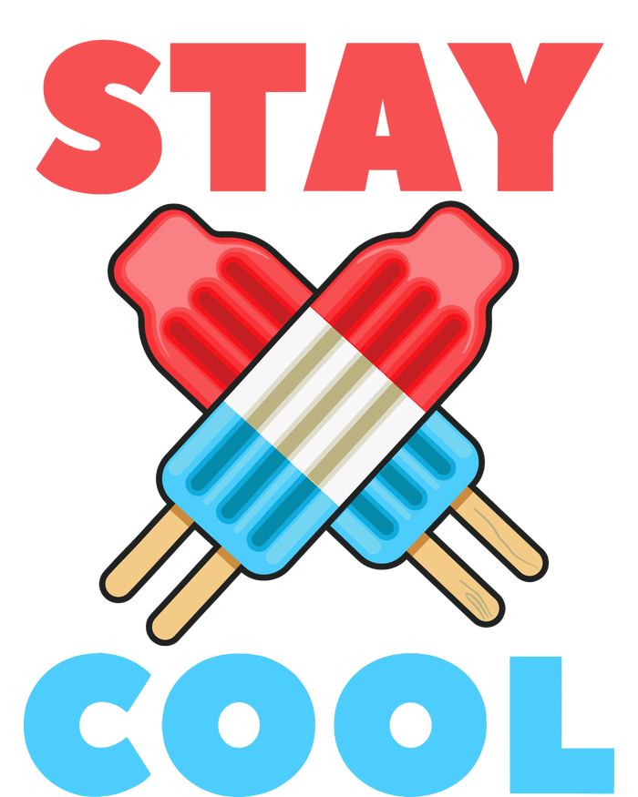 Stay Cool Girl Boy Popsicle Funny 4th Of July Canvas