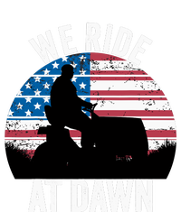 We Ride At Dawn Lawnmower Lawn Mowing Funny Dad Women's Tri-Blend 3/4-Sleeve Raglan Shirt