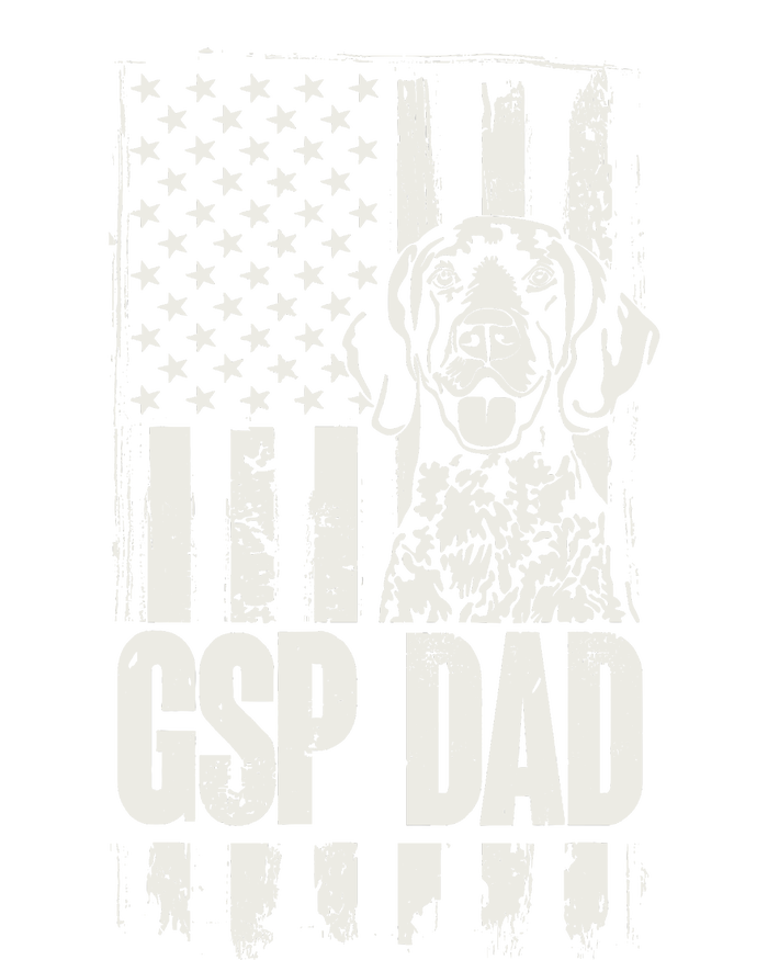 German Shorthaired Pointer Gsp Dad Dog American Flag T-Shirt