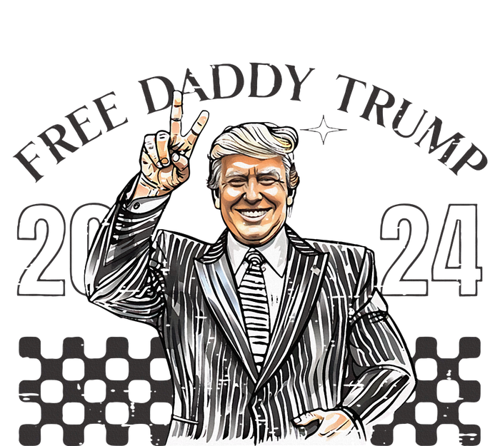 Free Daddy Trump 2024 Supporter Funny Trendy Premium T-Shirt