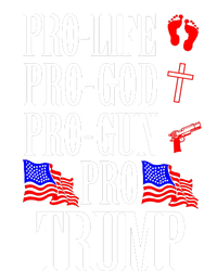 Pro Life Pro God Pro Gun Pro Trump 2024 Womens California Wash Sweatshirt