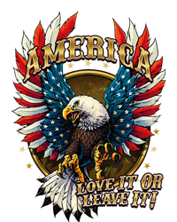 America Love It Or Leave It Patriotic Eagle Poster