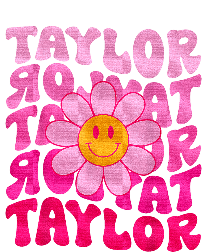 80S Pink Funny Smile Pink Flower Emoji TâYlor Repeat T-Shirt