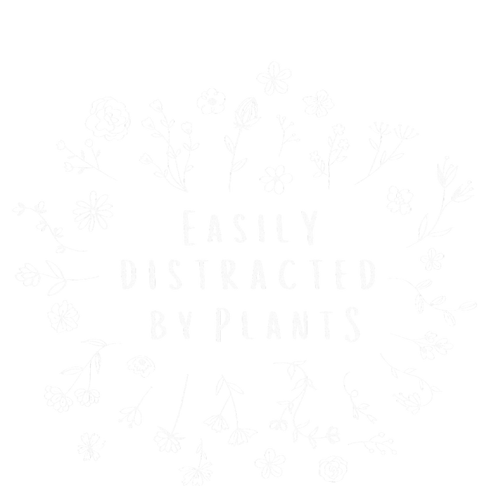 Easily Distracted By Plants Gardener Gifts Gardening Women's Racerback Tank