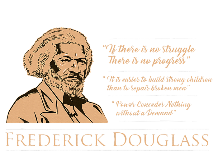 Frederick Douglass Quote For Black History Month Womens CVC Long Sleeve Shirt