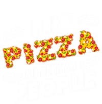 Funny I Like Pizza More Than People Gift Valucap Bio-Washed Visor