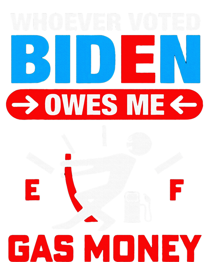 Whoever Voted Biden Owes Me Gas Money Flat Bill Trucker Hat