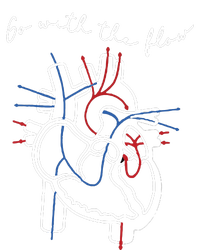 Go With The Flow Heart Premium T-Shirt