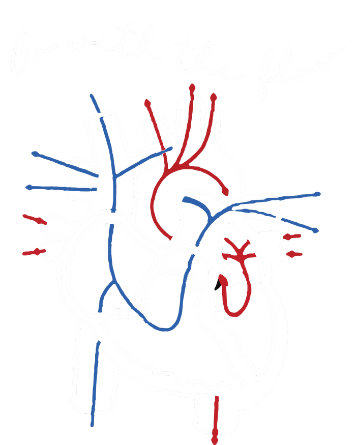 Go With The Flow Heart Premium T-Shirt