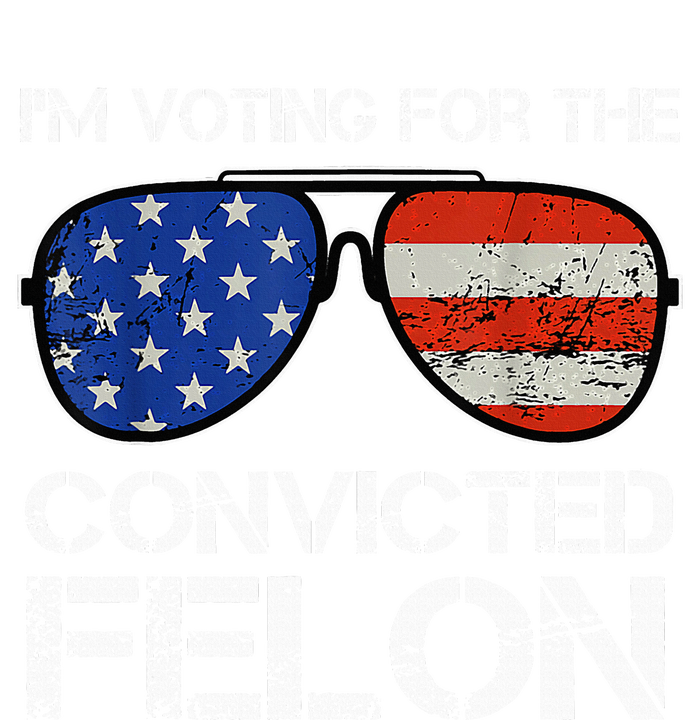 IM Voting For The Convicted Fellon 2024 Us Flag T-Shirt