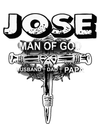 Jose Man Of God Husband Dad And Papa Cropped Pullover Crew