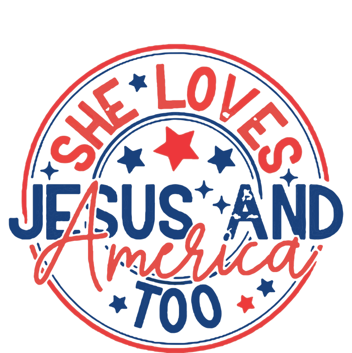 She Loves Jesus And America Too T-Shirt