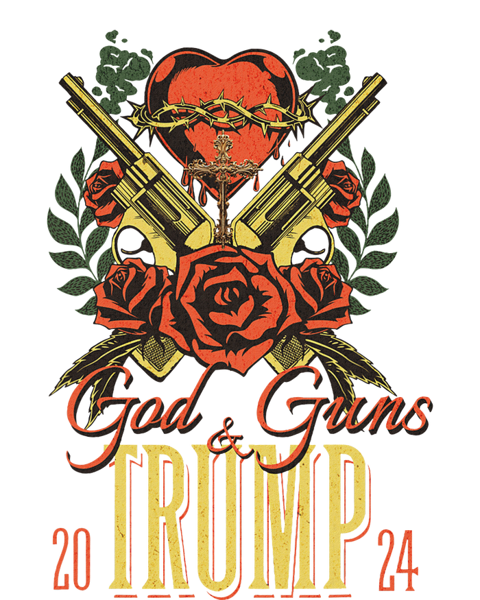 God Guns And Trump 2024 2a Support Women's T-Shirt