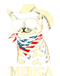 Usa Merica Cat 4th Of July Funny Patriotic T-Shirt