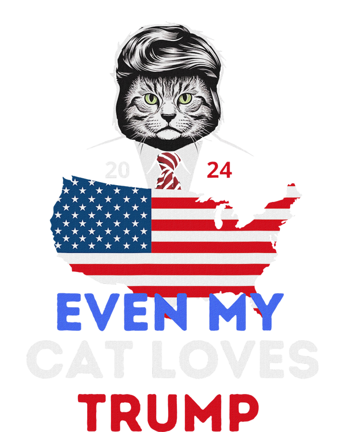 Even My Cat Loves Trump 2024 Cat Lovers Support Trump T-Shirt