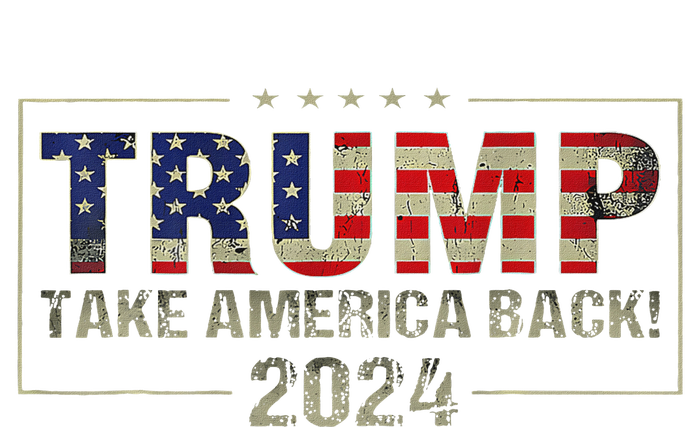 Donald Trump 2024: Take America Back Election Campaign Cropped Pullover Crew