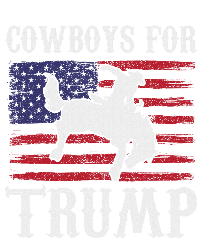 Cowboys For Trump: Western Trump Supporter Design V-Neck T-Shirt